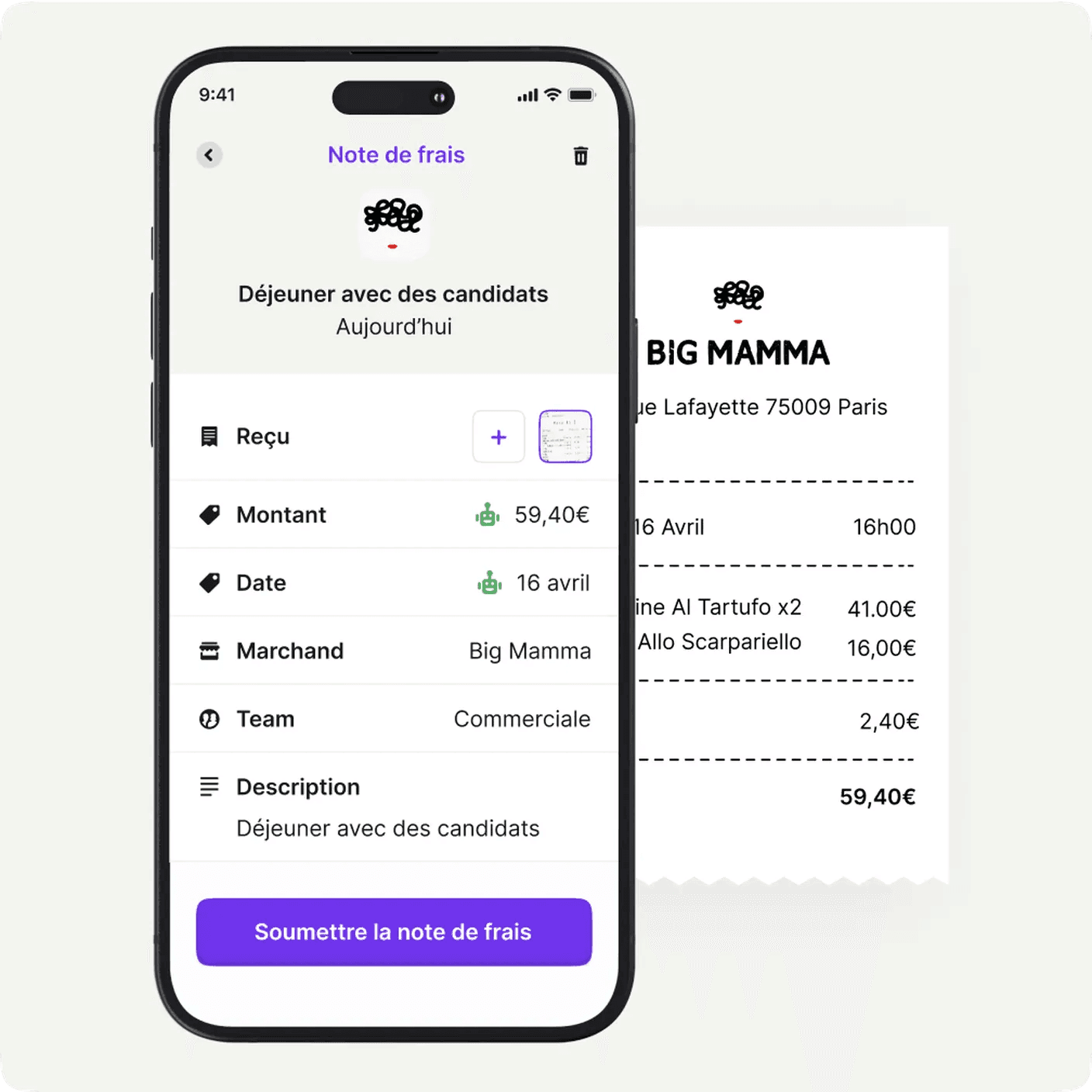 Gestion dématérialisée des notes de frais
